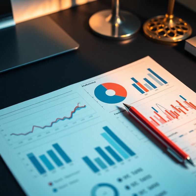 Detail analytických grafov a KPI prehľadov na pracovnom stole